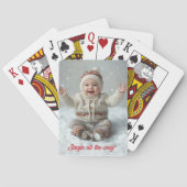 Gepersonaliseerde foto- en tekstherinnering pokerkaarten (Achterkant)