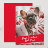 Gepersonaliseerde foto- en tekstkaart met envelop bedankkaart (Voorkant / Achterkant)