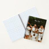 Gepersonaliseerde foto- en tekstsjabloon notitieboek (Binnen)