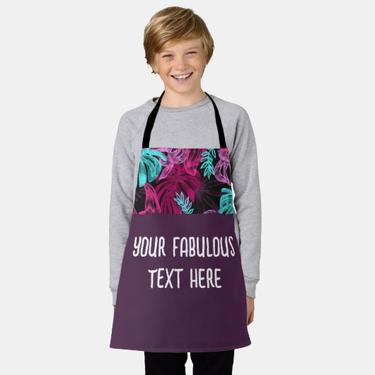 Gepersonaliseerde foto- en teksttiki schort (Gedragen)