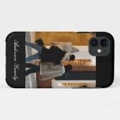 Gepersonaliseerde foto familie modern stijlvol Case-Mate iPhone case (Achterkant (horizontaal))
