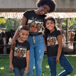 Gepersonaliseerde foto familie reünie t-shirt<br><div class="desc">Show uw familiepremie in stijl af bij uw volgende reünie of bijeenkomst met onze gepersonaliseerde T-shirts. Pas ze aan met een gekoesterde familiefoto en selecteer je eigen tekst. Niet alleen gewone t-shirts,  dit zijn herinneringen die je kunt draag. Perfect om gezinsmomenten nog onvergetelijker te maken!</div>