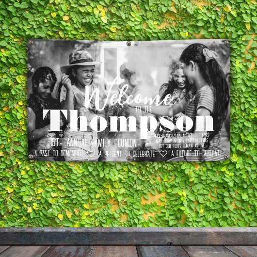 Gepersonaliseerde foto Family Reunion Banner