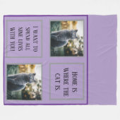 Gepersonaliseerde Foto Fleece Deken - Aangepast Af (Voorkant (Horizontaal))