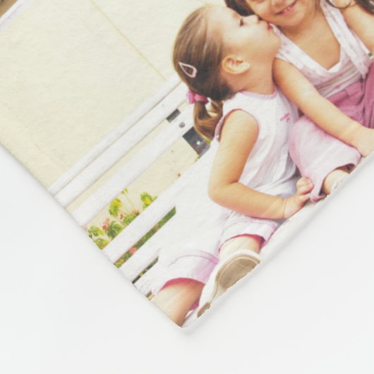 Gepersonaliseerde foto fleece deken. Maak je eigen Deken (Hoek)