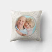 Gepersonaliseerde Foto Gelukkig Jubileum Geschenke Kussen (Achterkant)