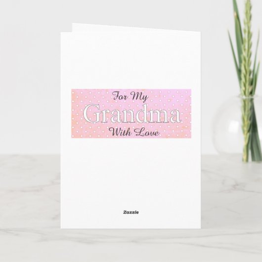 Gepersonaliseerde Foto Gelukkige Verjaardag Oma Ka Kaart (Achterkant)