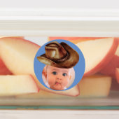 GEPERSONALISEERDE foto gezicht stickers partij cow (Aangebracht)