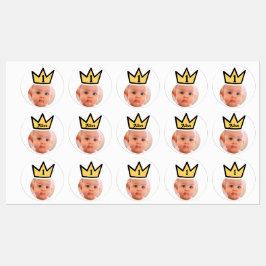 GEPERSONALISEERDE foto gezicht stickers partij kro