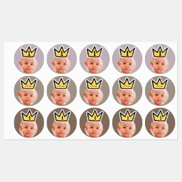 GEPERSONALISEERDE foto gezicht stickers partij kro