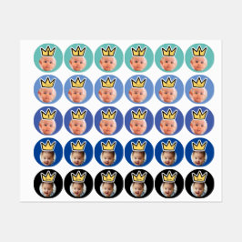 GEPERSONALISEERDE foto gezicht stickers partij min