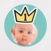 GEPERSONALISEERDE foto gezicht stickers partij min (Design 1)