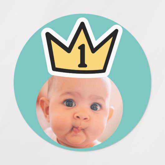 GEPERSONALISEERDE foto gezicht stickers partij min (Design 1)