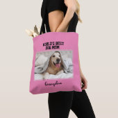 Gepersonaliseerde Foto Girly Worlds Beste Hond Mam Tote Bag (Dichtbij)