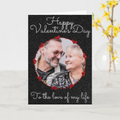 Gepersonaliseerde foto glitters valentine kaart (Gele Bloem)