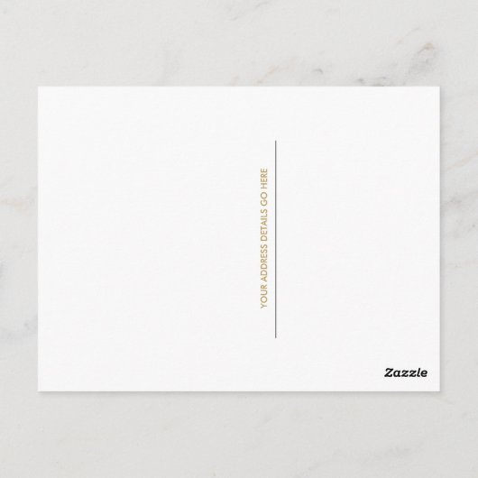 Gepersonaliseerde foto Gold Confetti Script Dank u Briefkaart (Achterkant)