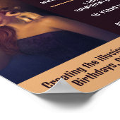 Gepersonaliseerde foto, goochelaar Adverteren Poster (Hoek)