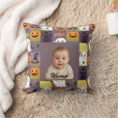 Gepersonaliseerde foto Halloween - Custom Spooky D Kussen (Deken)