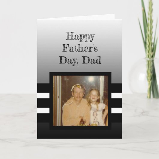 Gepersonaliseerde foto Happy Fathers Day Kaart (Voorkant)