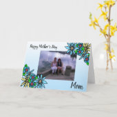 Gepersonaliseerde foto Happy Moederdag Kaart (Gele Bloem)