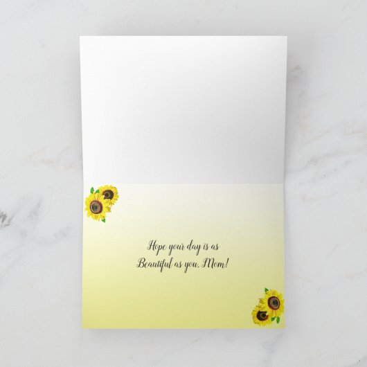 Gepersonaliseerde foto Happy Moederdag Kaart (Binnen)