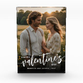 Gepersonaliseerde foto Happy Valentine's Day Elega (Voorkant)