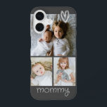 Gepersonaliseerde foto Hart en tekst Fotocollage iPhone 16 Hoesje<br><div class="desc">Show uw liefde op een echt unieke manier met deze gepersonaliseerde foto Keepsake telefoon case met een klein hart detail. - Voeg uw eigen foto's en tekst toe aan creëer een unieke telefoonhoes - Beschermt uw telefoon in stijl - Levendige afdrukken brengt uw foto's en berichten tot leven Dit aangepaste...</div>