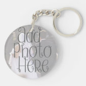 Gepersonaliseerde Foto Hart Sleutelhangers Sjabloo (Achterkant)