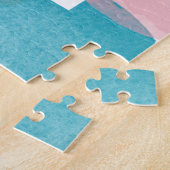 Gepersonaliseerde Foto Heldere Kleurrijke Waterver Legpuzzel (Zijkant)