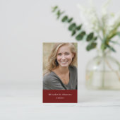 Gepersonaliseerde foto, het nieuwe boek van de aut visitekaartje (Staand voorkant)