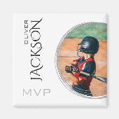 Gepersonaliseerde foto honkbal Kaart Magneet (Voorkant)