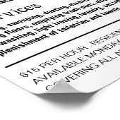 Gepersonaliseerde foto, huishoudster, meid poster (Hoek)