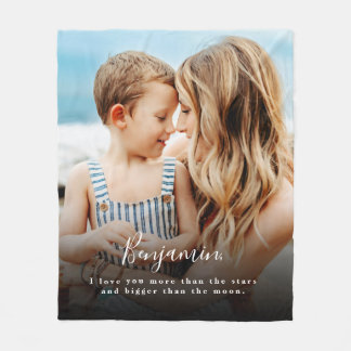 Gepersonaliseerde foto Ik hou van je Meer Fleece D