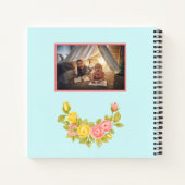 Gepersonaliseerde foto Ik hou van oma schetsboek Notitieboek (Achterkant)