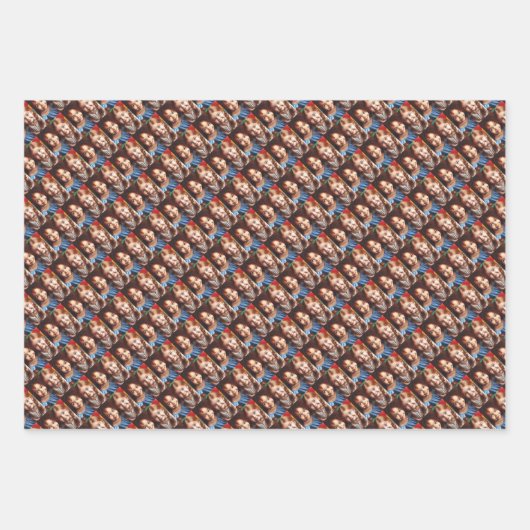 Gepersonaliseerde foto inpakpapier flat sheet set (Voorkant 2)