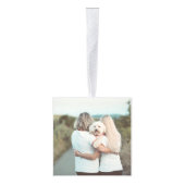 Gepersonaliseerde foto Inspirerend kubus Ornament (Rechts)