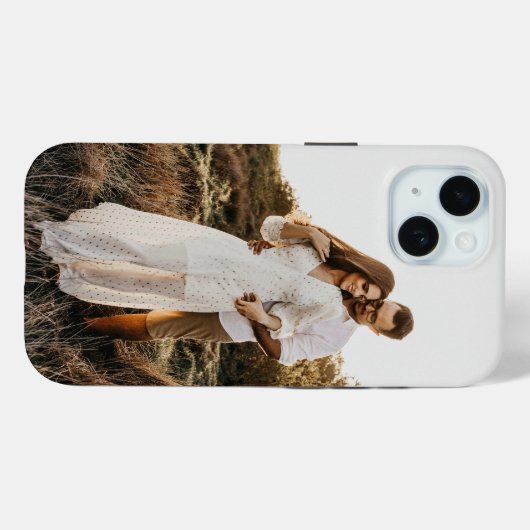 Gepersonaliseerde foto iPhone 15 Hoesje (Achterkant (horizontaal))