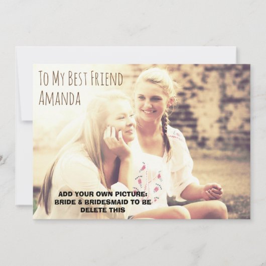 Gepersonaliseerde foto is mijn kaart (Voorkant)