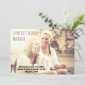 Gepersonaliseerde foto is mijn kaart (Staand voorkant)