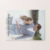 Gepersonaliseerde foto Jouw tekst toevoegen Legpuzzel (Horizontaal)