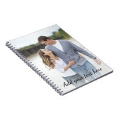 Gepersonaliseerde foto Jouw tekst toevoegen Notitieboek (Rechterzijde)