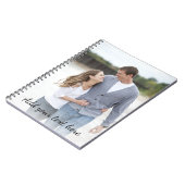 Gepersonaliseerde foto Jouw tekst toevoegen Notitieboek (Linkerzijde)
