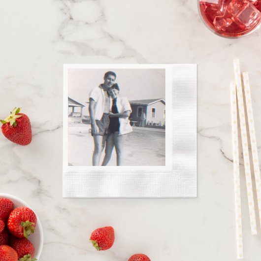 Gepersonaliseerde foto Jubileum Party servetten (Insitu)