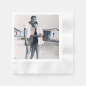 Gepersonaliseerde foto Jubileum Party servetten (Voorkant)