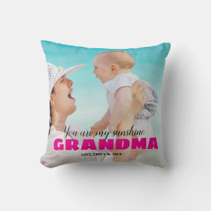 Gepersonaliseerde Foto Keepsake GRANDMA Gift Kussen