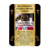 Gepersonaliseerde foto, kerkgunsten, kerkmagneten magneet (Verticaal)