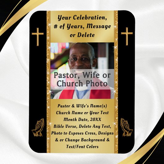 Gepersonaliseerde foto, kerkgunsten, kerkmagneten magneet