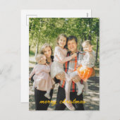 Gepersonaliseerde Foto Kerst Kaart – Custom Holida (Voorkant / Achterkant)