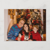 Gepersonaliseerde Foto Kerst Kaart - Vakantie Gift (Voorkant)