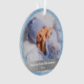 Gepersonaliseerde Foto Kerst Ornament Gift (voorkant)